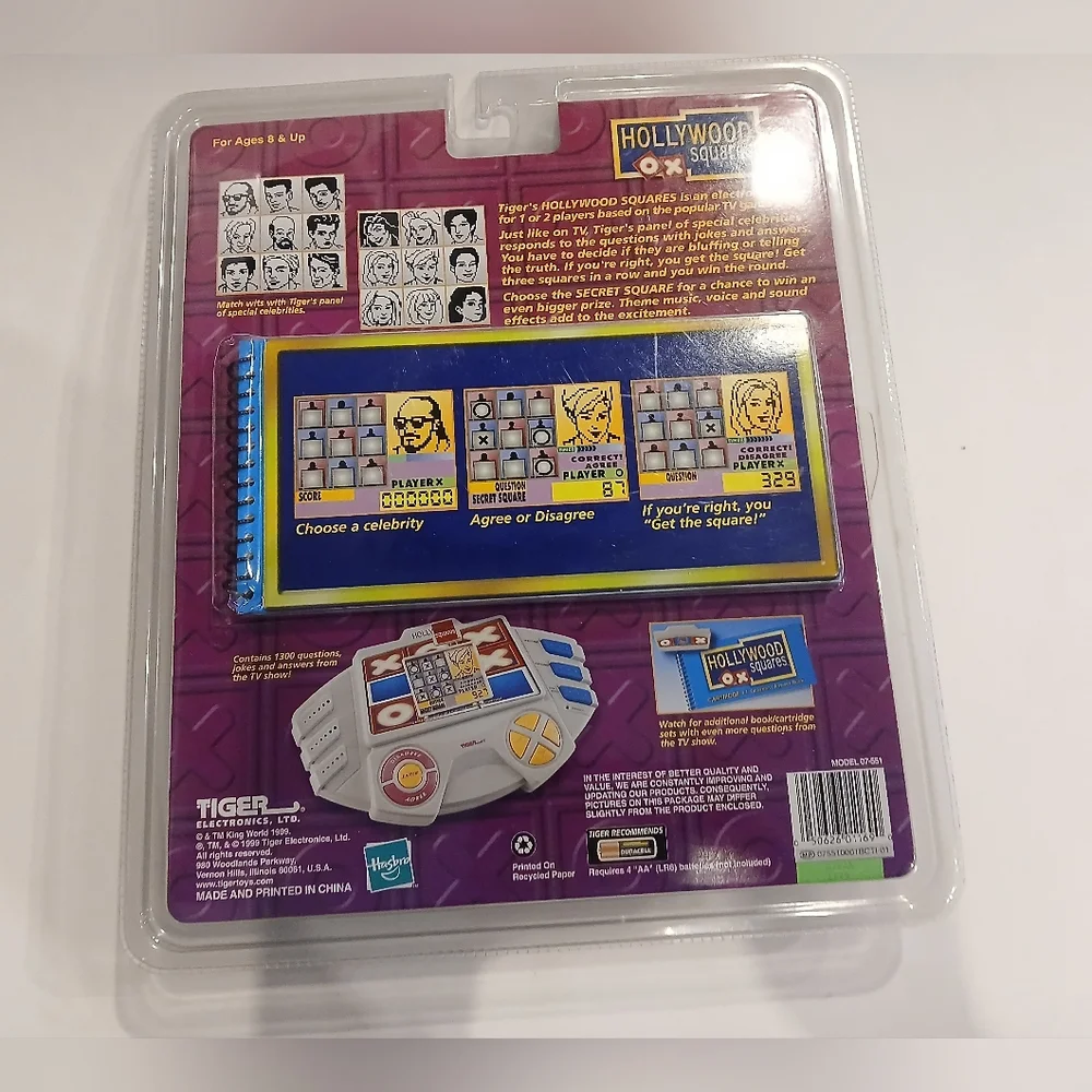 The Tiger Electronics Hollywood Squares Handheld Electronic Game